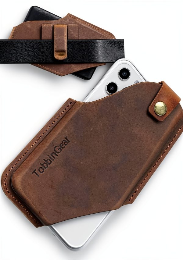 TobbinGear Cell Phone Holster Leather Case-0