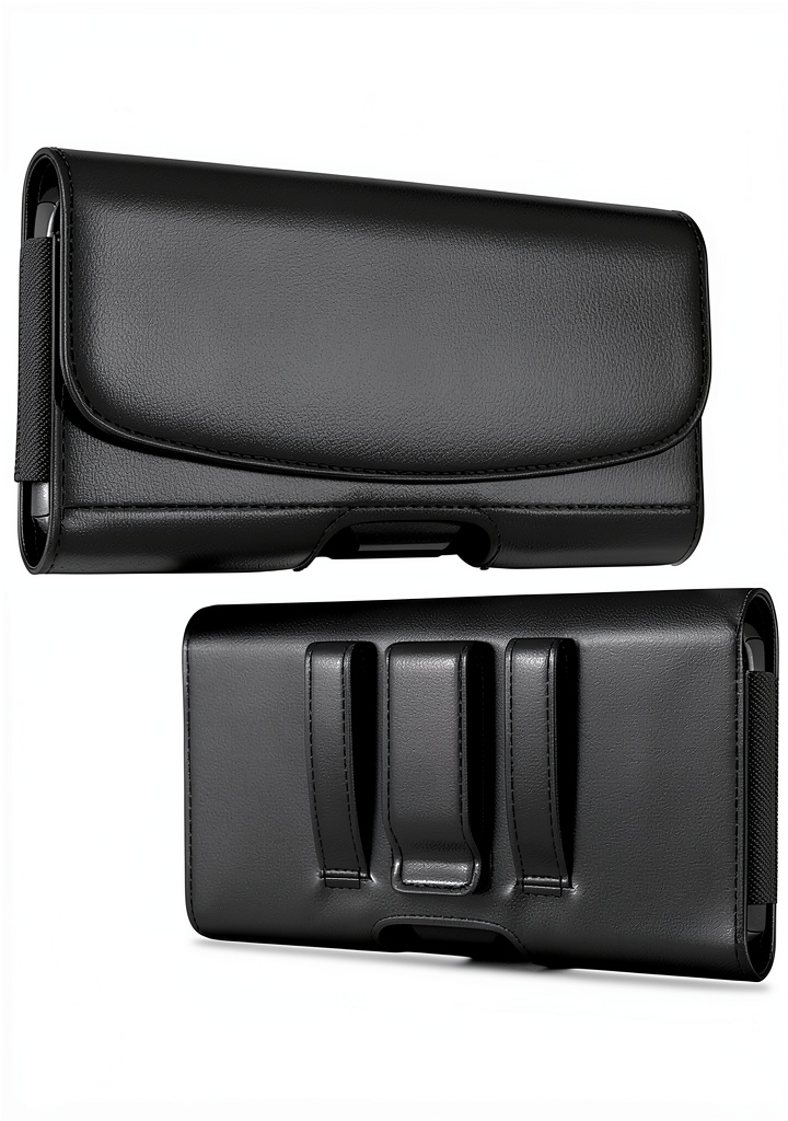 Installing Meilib Cell Phone Holster for iPhone & Samsung Galaxy Ultra on a wooden workbench