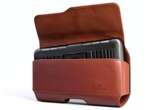 Cell Phone Holster DeBin Leather Magnetic Design-2