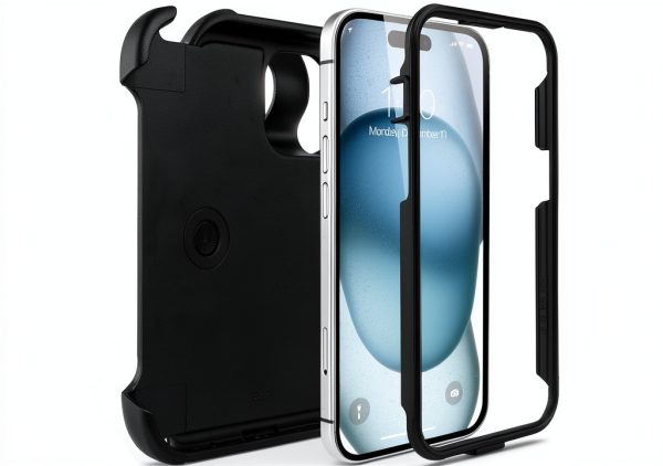 Saiboro iPhone 15 Case with Clip-3
