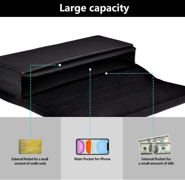 ykooe Phone Pouch Universal Holder Black-2