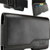 DeBin Black Leather Cell Phone Holster-0