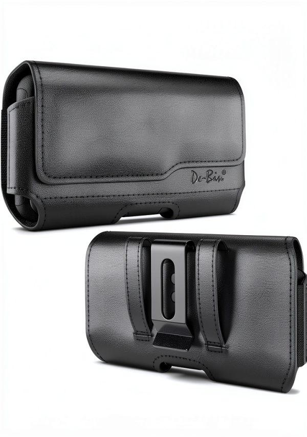 DeBin Nylon Phone Holster Magnetic Black for iPhone-0
