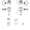 Electric Guitar Tuning Keys by LP SG ST-4
