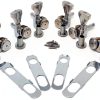 Hipshot Chrome Electric Guitar Tuning Pegs Musical-4