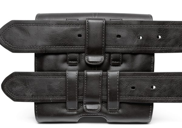Wireless City Black Leather Phone Holster for iPhone-3