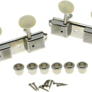 Kluson Tuners Nickel Plated Electric Guitar Tuning Keys-0