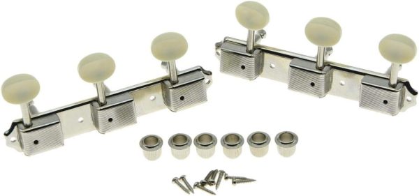 Kluson Tuners Nickel Plated Electric Guitar Tuning Keys-0