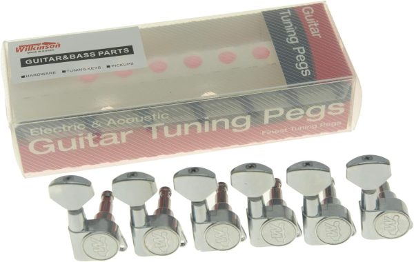 Wilkinson Chrome Guitar Tuning Keys 19:1 Metal-1