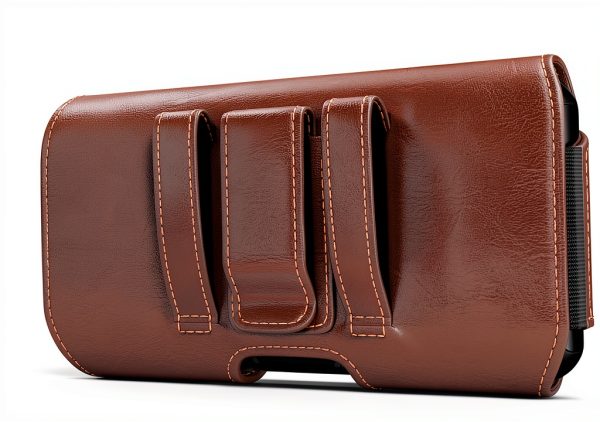 Cell Phone Holster DeBin Leather Magnetic Design-1