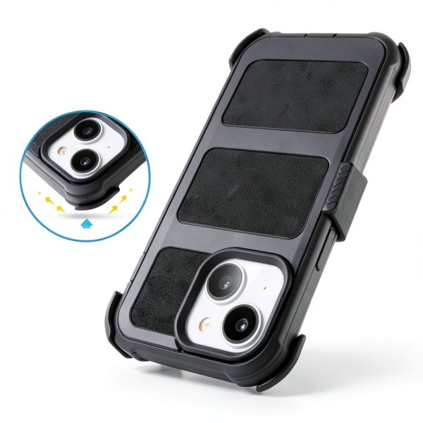 Saiboro iPhone 15 Case with Clip-6
