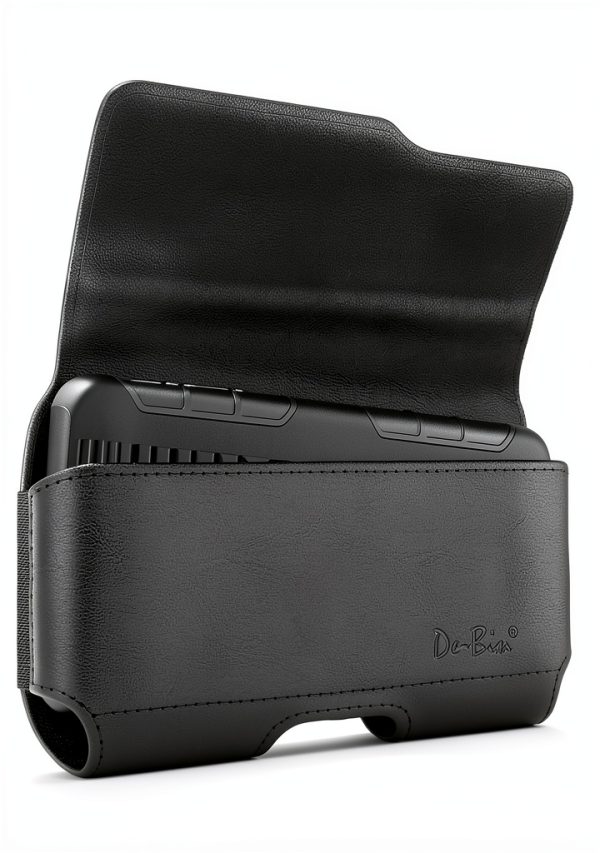 DeBin Nylon Phone Holster Magnetic Black for iPhone-4