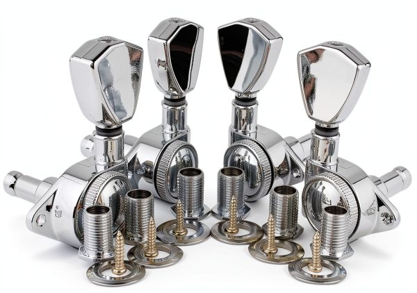 Guitar Locking Tuners Chrome Nickel-0