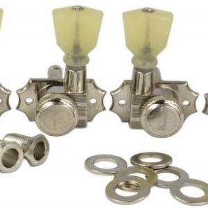 Electric Guitar Tuning Keys Nickel Set of 6-0