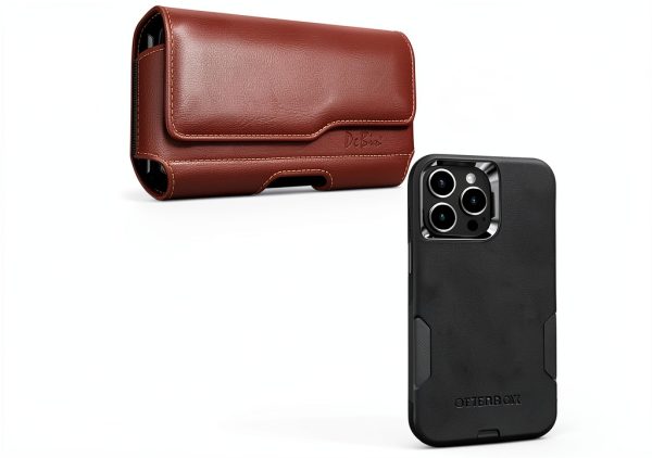 Cell Phone Holster DeBin Leather Magnetic Design-3
