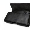 Wireless City Black Leather Phone Holster for iPhone-7