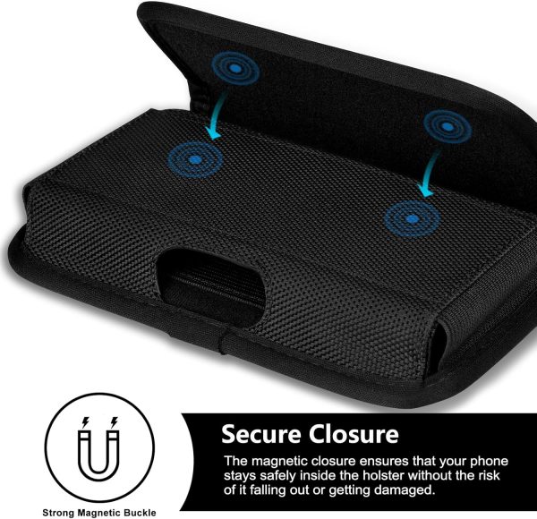 ykooe Phone Pouch Universal Holder Black-4