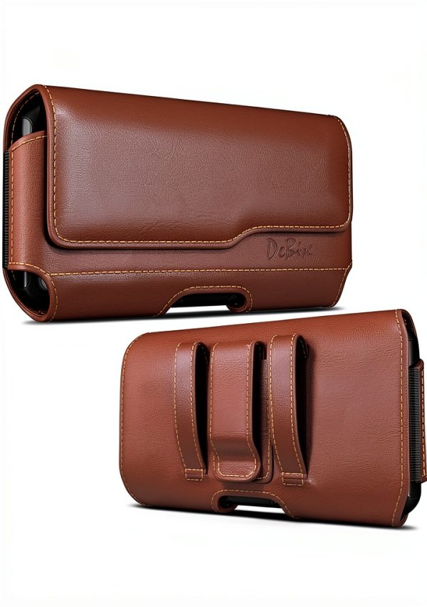 Cell Phone Holster DeBin Leather Magnetic Design-0