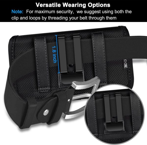 ykooe Phone Pouch Universal Holder Black-3