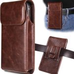 INGIDO Leather Phone Pouch with Belt Clip-0