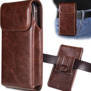 INGIDO Leather Phone Pouch with Belt Clip-0