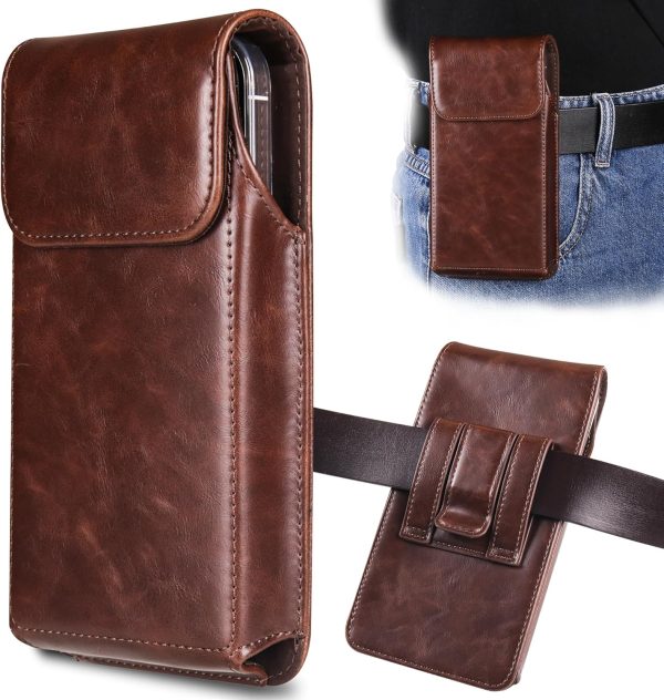 INGIDO Leather Phone Pouch with Belt Clip-0