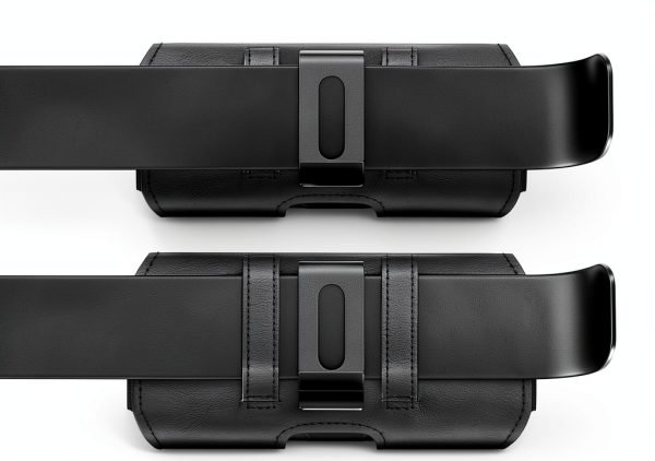 DeBin Cell Phone Holster Nylon Magnetic Black-3