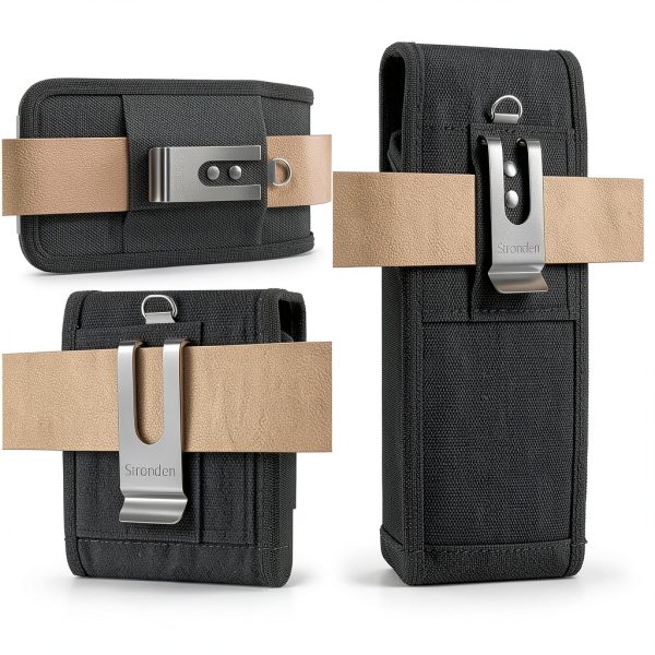 Stronden iPhone 12 Pro Max Nylon Holster Black-3
