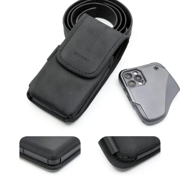 Stronden iPhone 12 Pro Max Nylon Holster Black-4