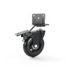 Side Mount Plate Caster Wheels Apllamo L-Shaped Black 3-Inch-2