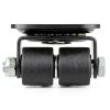 Finnhomy 1 Inch Caster Wheels Set of 4 Profile Swivel Casters Black-1