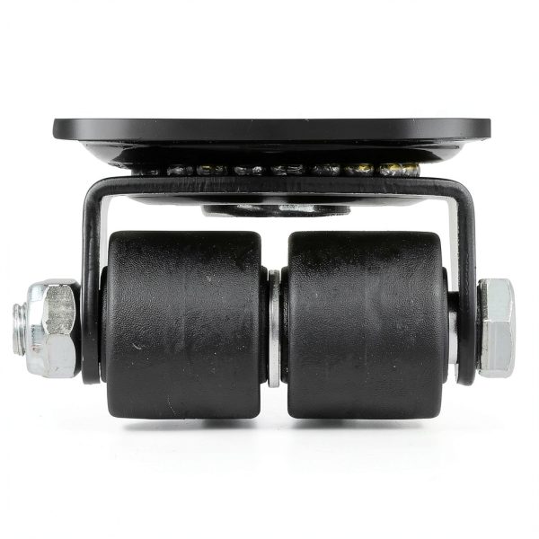 Finnhomy 1 Inch Caster Wheels Set of 4 Profile Swivel Casters Black-1