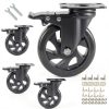 5 Inch Caster Wheels YeMI Heavy Duty Swivel Casters with Dual Brake-0