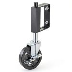 HOLKIE Gate Caster 220lb Capacity Swivel Spring Loaded Wheel Black-0