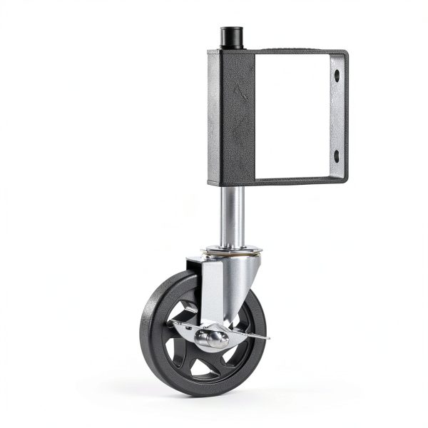 HOLKIE Gate Caster 220lb Capacity Swivel Spring Loaded Wheel Black-1