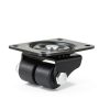 Finnhomy 1 Inch Caster Wheels Set of 4 Profile Swivel Casters Black-2