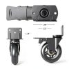 Side Mount Plate Caster Wheels Apllamo L-Shaped Black 3-Inch-1