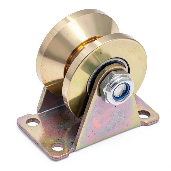 Skelang 2" V-Groove Wheel, Sliding Gate Casters, Heavy Duty Rigid Roller for Inverted V-Track, Rolling Gate, Industrial Machines Rail, Total Load Capacity 2500 Lbs, Pack of 4-1