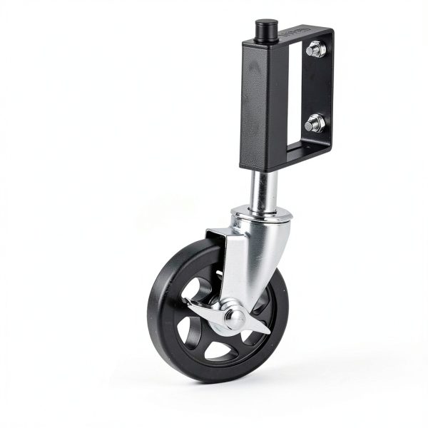 HOLKIE Gate Caster 220lb Capacity Swivel Spring Loaded Wheel Black-7