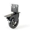 Side Mount Plate Caster Wheels Apllamo L-Shaped Black 3-Inch-4
