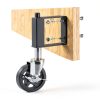 HOLKIE Gate Caster 220lb Capacity Swivel Spring Loaded Wheel Black-5