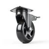 5 Inch Caster Wheels YeMI Heavy Duty Swivel Casters with Dual Brake-2