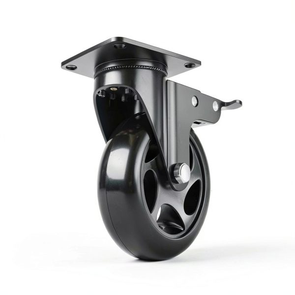 5 Inch Caster Wheels YeMI Heavy Duty Swivel Casters with Dual Brake-2